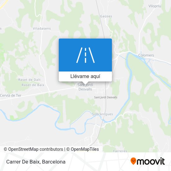 Mapa Carrer De Baix