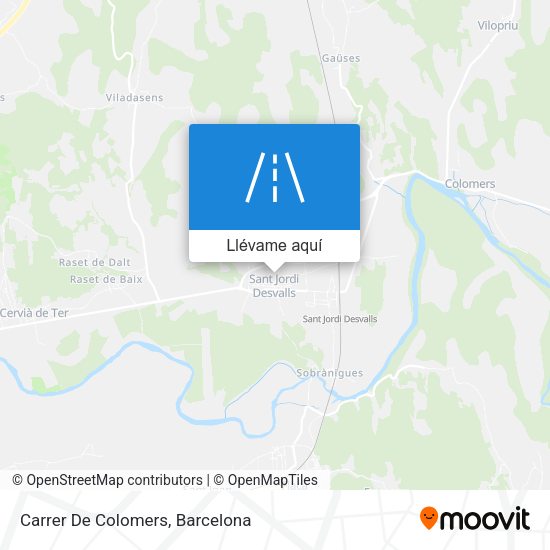 Mapa Carrer De Colomers