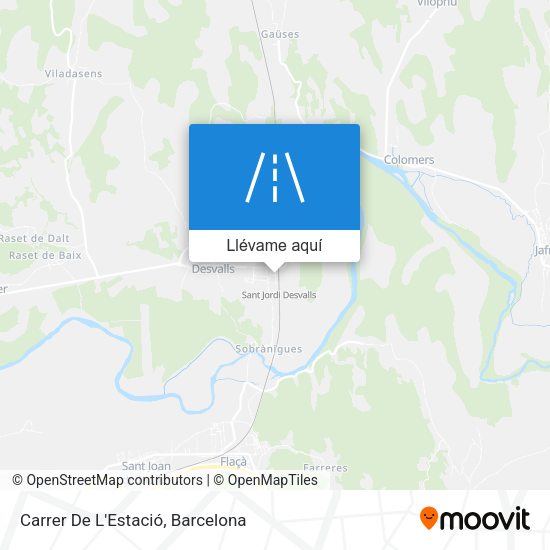 Mapa Carrer De L'Estació