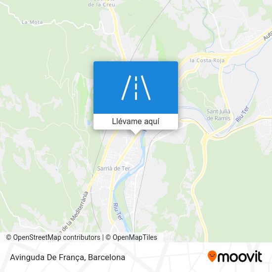 Mapa Avinguda De França