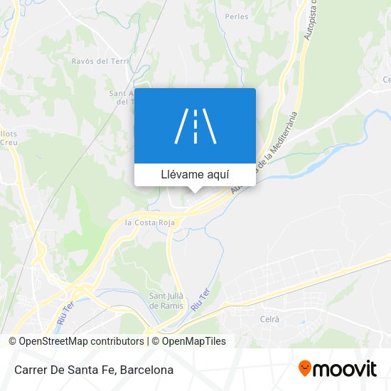 Mapa Carrer De Santa Fe