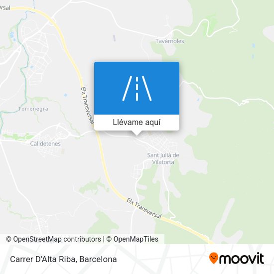 Mapa Carrer D'Alta Riba