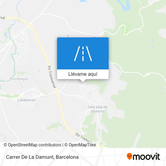 Mapa Carrer De La Damunt