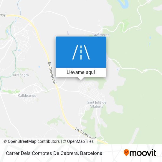 Mapa Carrer Dels Comptes De Cabrera
