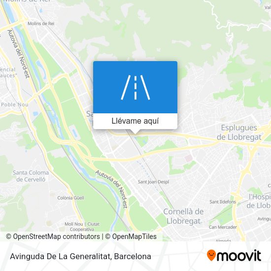 Mapa Avinguda De La Generalitat