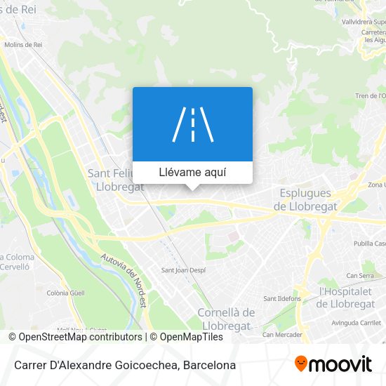 Mapa Carrer D'Alexandre Goicoechea