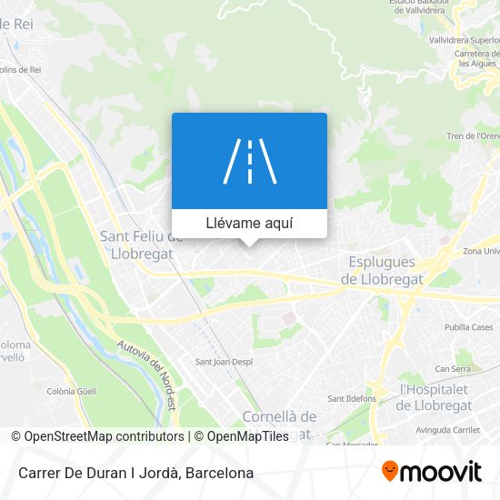 Mapa Carrer De Duran I Jordà