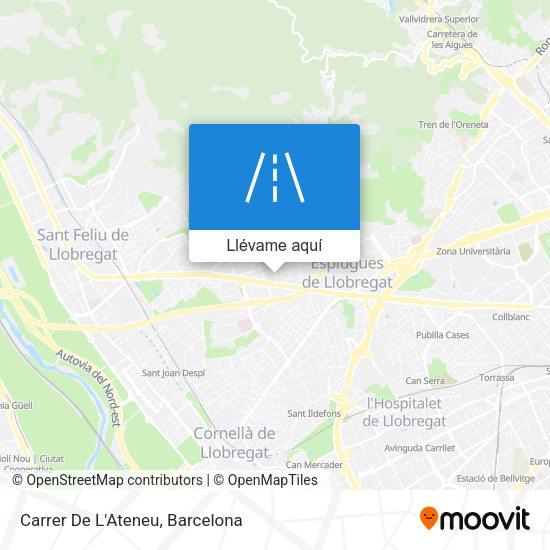 Mapa Carrer De L'Ateneu