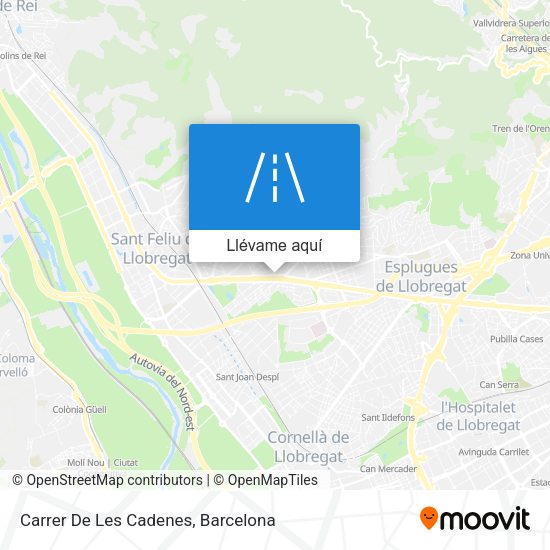 Mapa Carrer De Les Cadenes