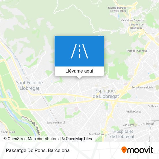 Mapa Passatge De Pons