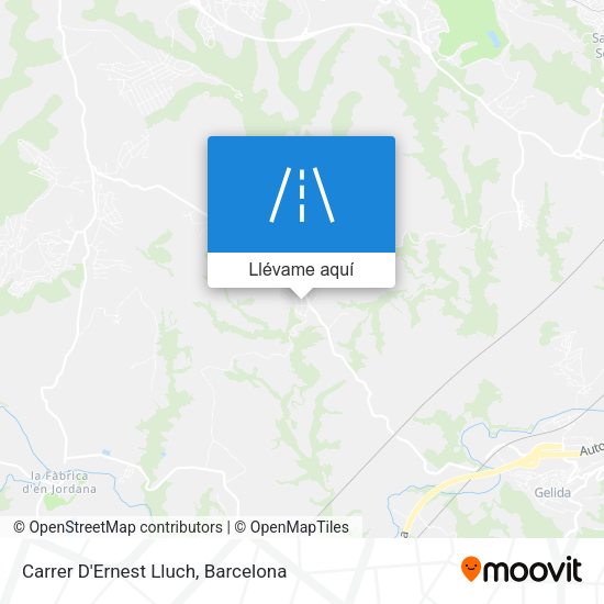 Mapa Carrer D'Ernest Lluch