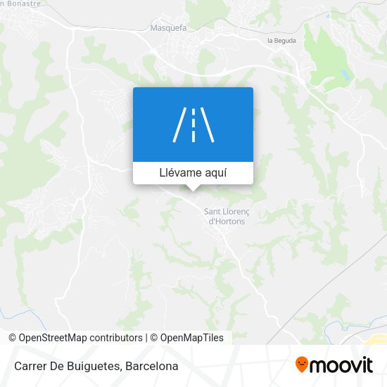 Mapa Carrer De Buiguetes