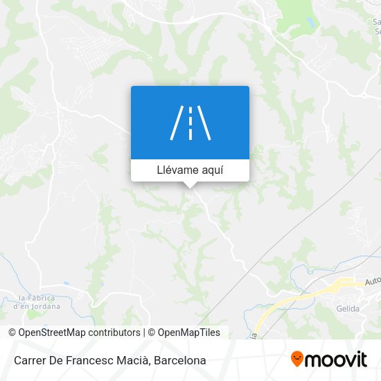 Mapa Carrer De Francesc Macià