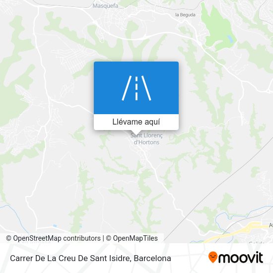 Mapa Carrer De La Creu De Sant Isidre