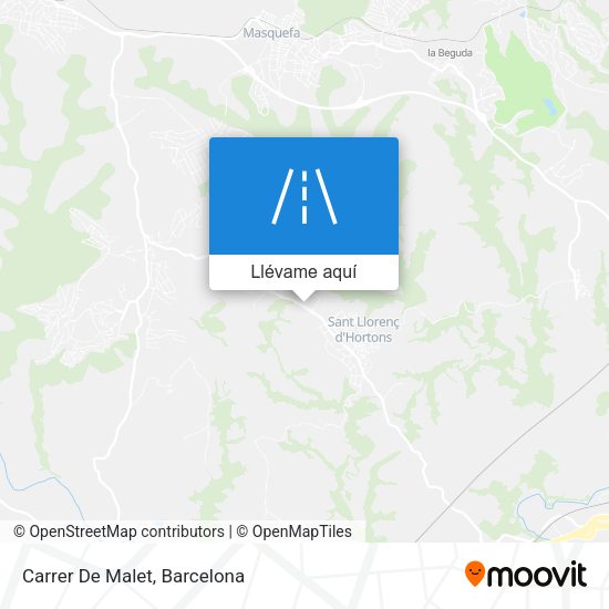 Mapa Carrer De Malet