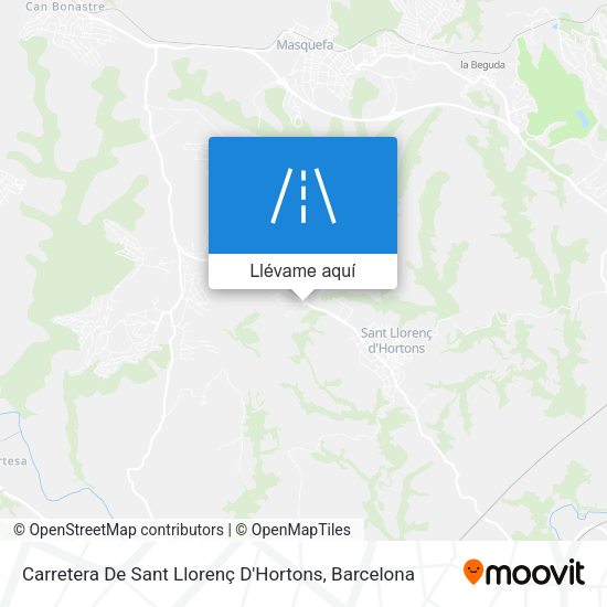 Mapa Carretera De Sant Llorenç D'Hortons