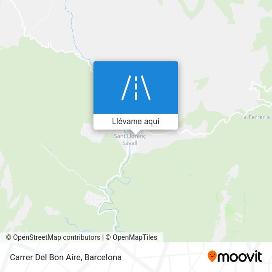 Mapa Carrer Del Bon Aire