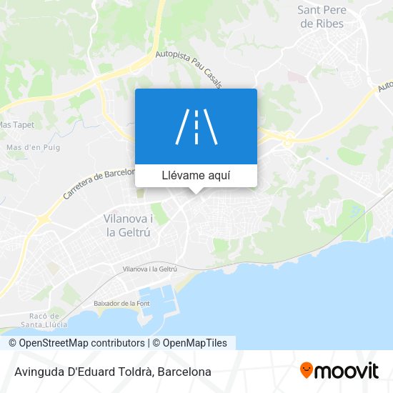 Mapa Avinguda D'Eduard Toldrà
