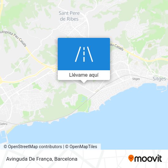 Mapa Avinguda De França