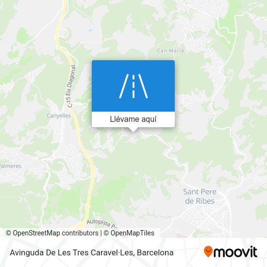Mapa Avinguda De Les Tres Caravel·Les