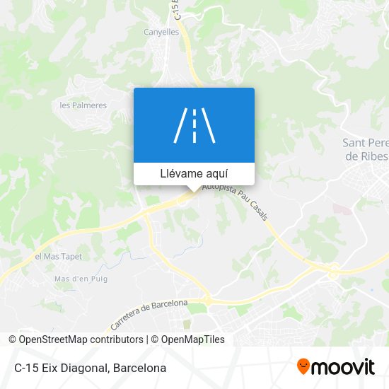 Mapa C-15 Eix Diagonal