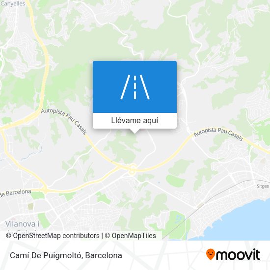 Mapa Camí De Puigmoltó
