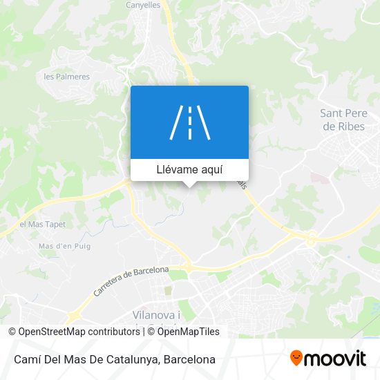 Mapa Camí Del Mas De Catalunya