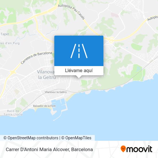 Mapa Carrer D'Antoni Maria Alcover