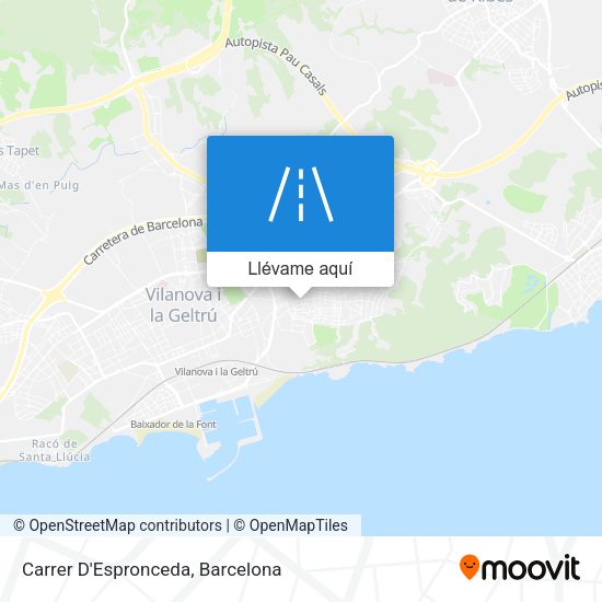 Mapa Carrer D'Espronceda