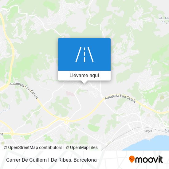 Mapa Carrer De Guillem I De Ribes