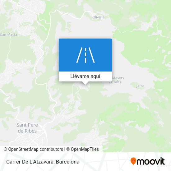 Mapa Carrer De L'Atzavara