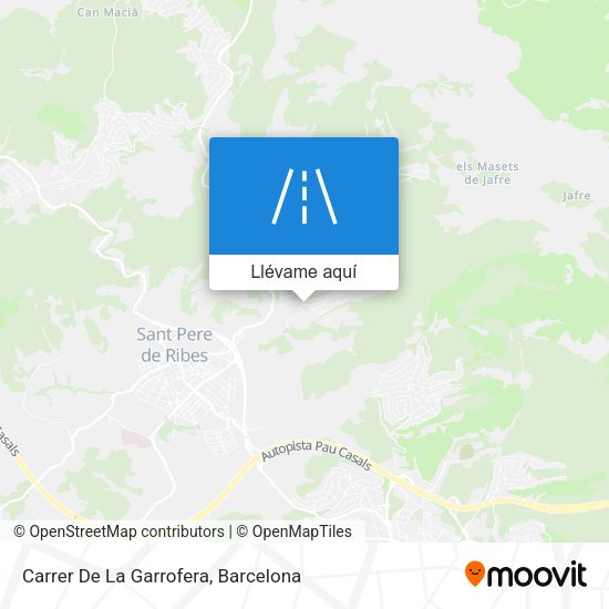 Mapa Carrer De La Garrofera