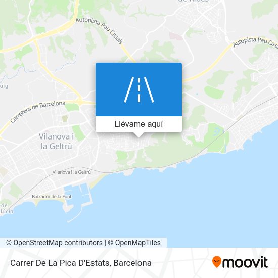 Mapa Carrer De La Pica D'Estats