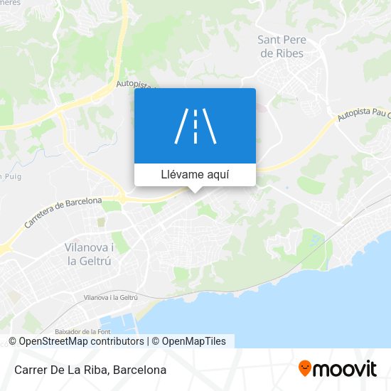 Mapa Carrer De La Riba