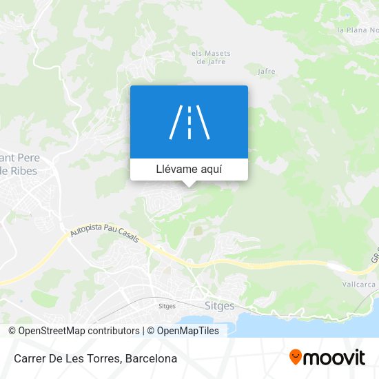 Mapa Carrer De Les Torres