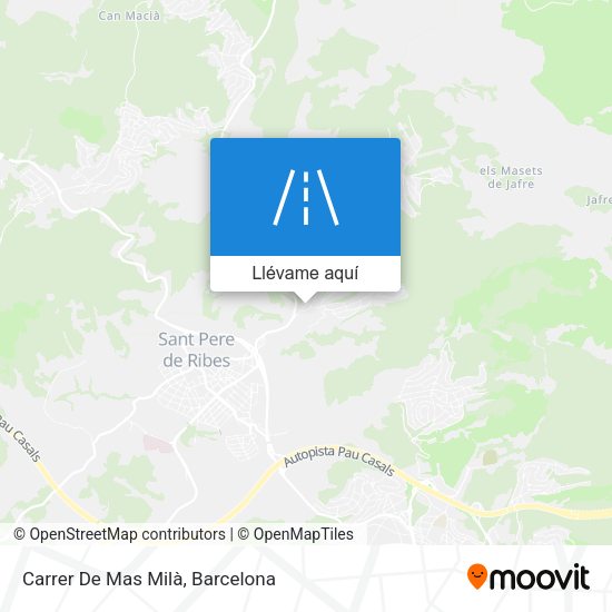 Mapa Carrer De Mas Milà
