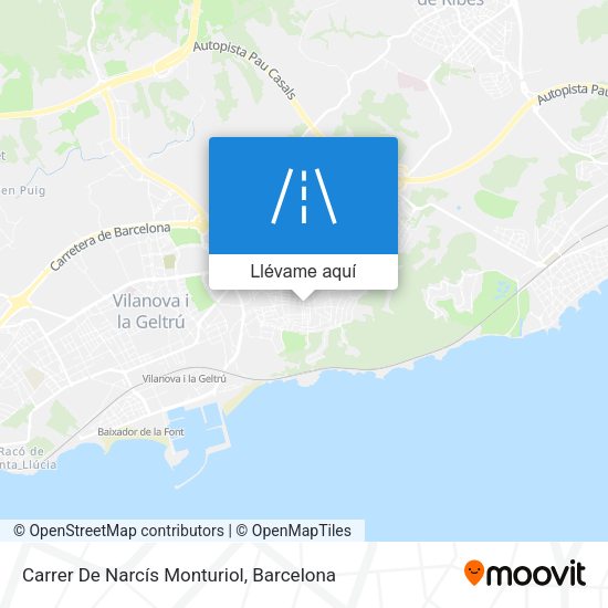 Mapa Carrer De Narcís Monturiol