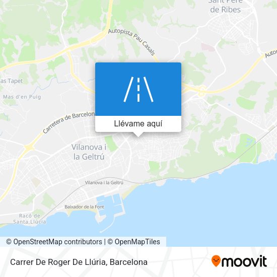 Mapa Carrer De Roger De Llúria
