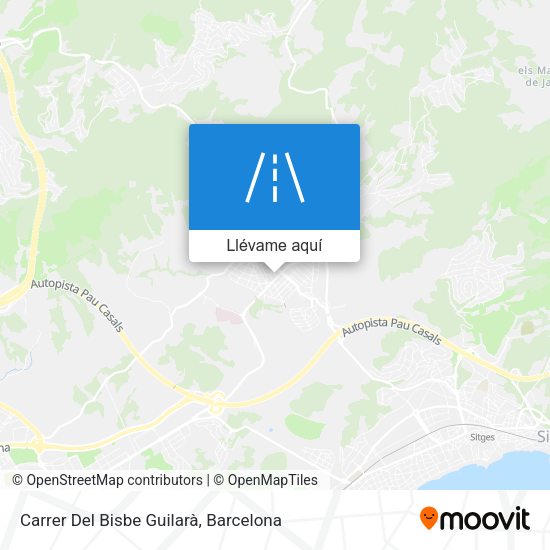 Mapa Carrer Del Bisbe Guilarà