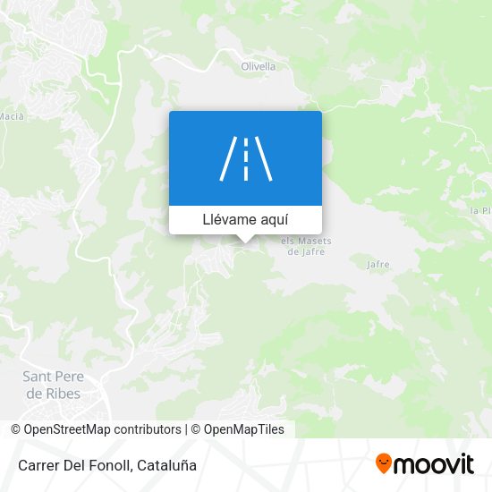 Mapa Carrer Del Fonoll