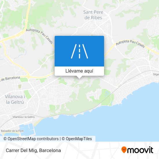 Mapa Carrer Del Mig