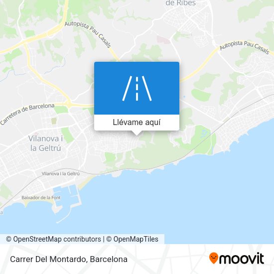 Mapa Carrer Del Montardo