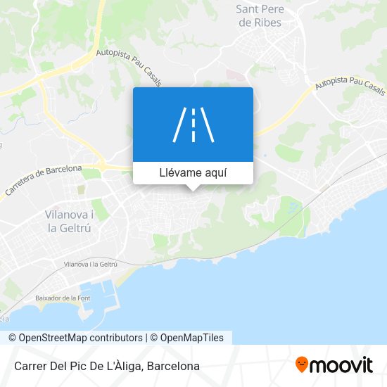 Mapa Carrer Del Pic De L'Àliga
