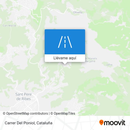 Mapa Carrer Del Poniol
