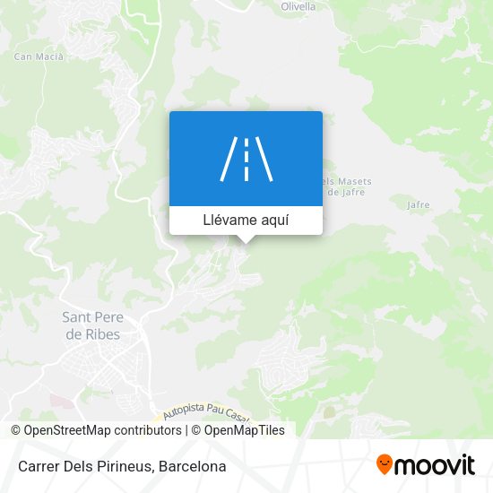 Mapa Carrer Dels Pirineus