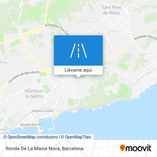 Mapa Ronda De La Masia Nova