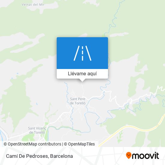 Mapa Camí De Pedroses