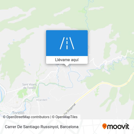 Mapa Carrer De Santiago Russinyol