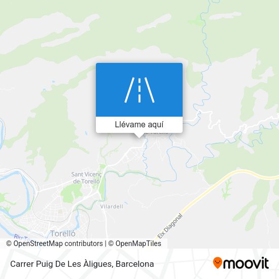Mapa Carrer Puig De Les Àligues