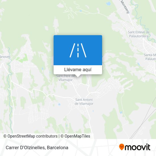Mapa Carrer D'Olzinelles